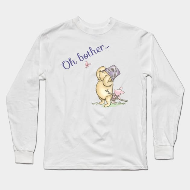 Oh Bother Winnie the Pooh Long Sleeve T-Shirt by marisaj4488